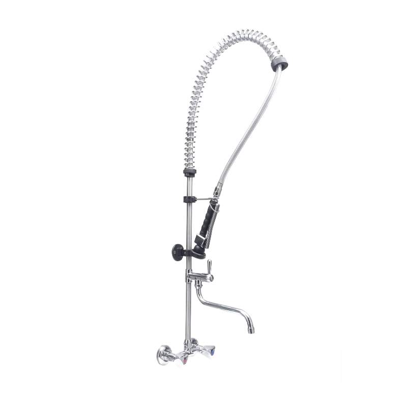 Cancan MT04 Deluxe Duvara Monte Ara Musluklu Ön Yıkama Duşu Mutfak Bataryası