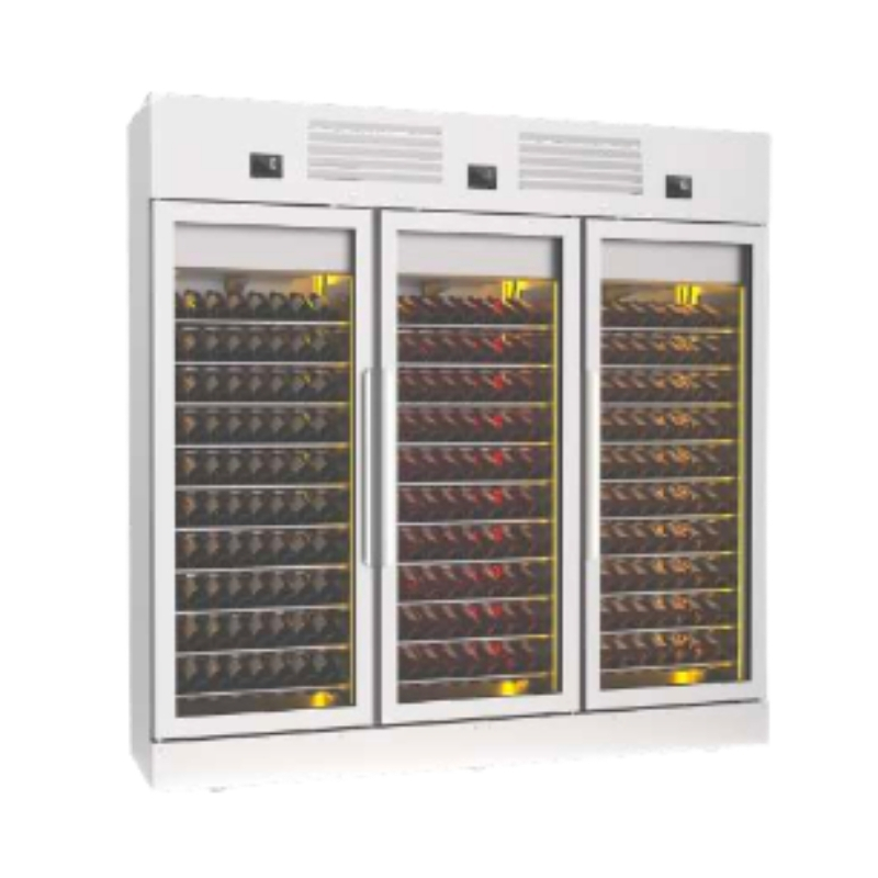 Frenox SPD11-240-SS Üç Kapılı Camlı Şarap Dolabı