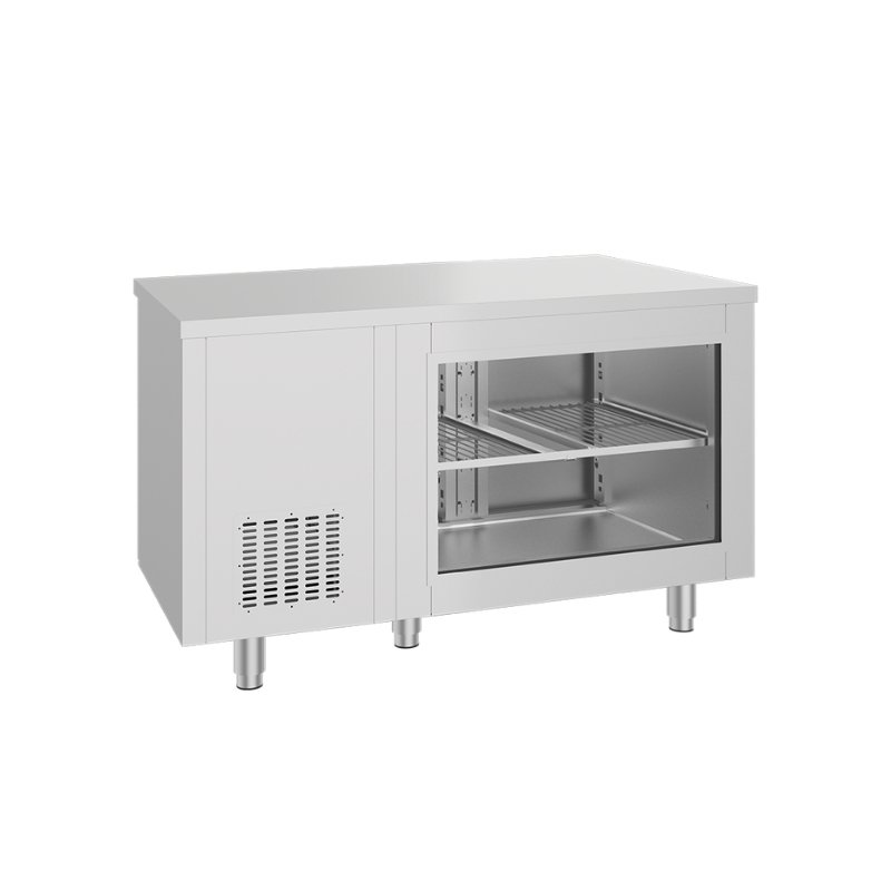 Frenox CSN2-BG-DZ Yatay Tip Çift Kapılı Camlı Kebap Teşhir Dolabı