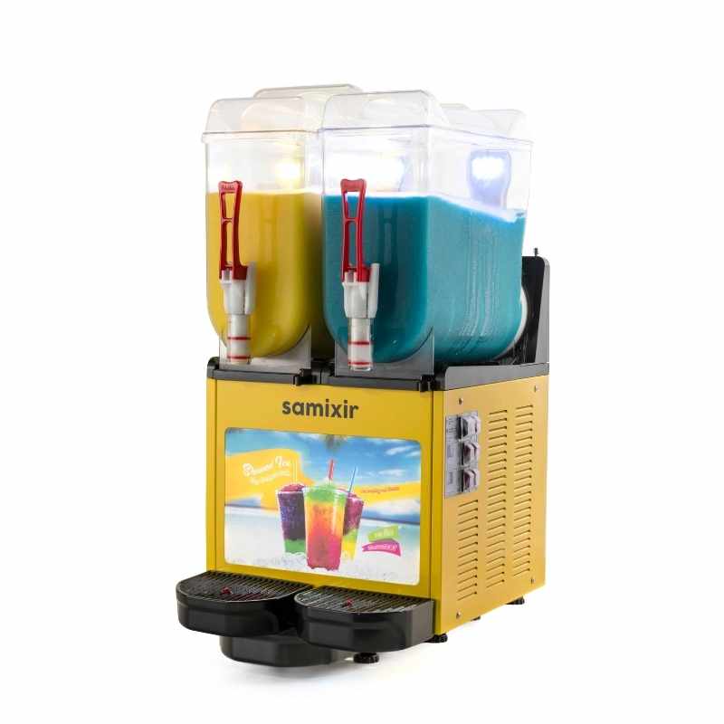 Samixir SLUSH24-YA Twin Allure İkili 12+12 Lt. Ice Slush Buzlaş Makinesi - Sarı