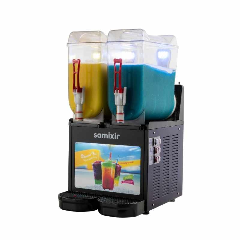Samixir SLUSH24-BA Twin Allure İkili 12+12 Lt. Ice Slush Buzlaş Makinesi - Siyah