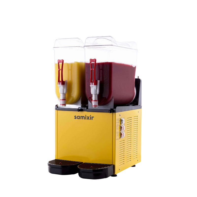 Samixir SLUSH24-Y Twin İkili 12+12 L  Ice Slush Buzlaş Makinesi - Sarı