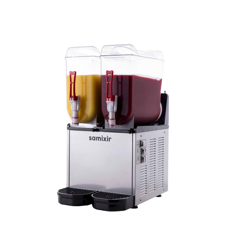 Samixir SLUSH24-I Twin İkili 12+12 L  Ice Slush Buzlaş Makinesi - Inox