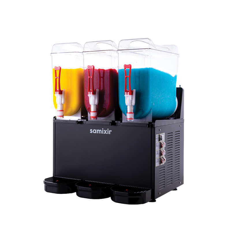 Samixir SLUSH36-B Triple Üçlü 12+12+12 L  Ice Slush Buzlaş Makinesi - Siyah