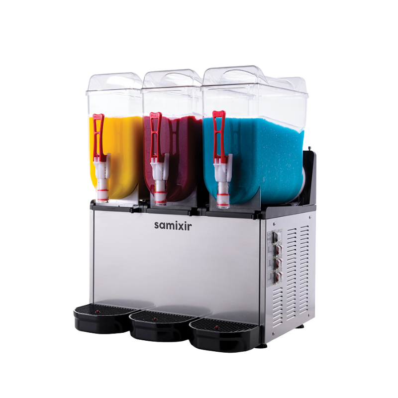 Samixir SLUSH36-I Triple Üçlü 12+12+12 L  Ice Slush Buzlaş Makinesi - Inox