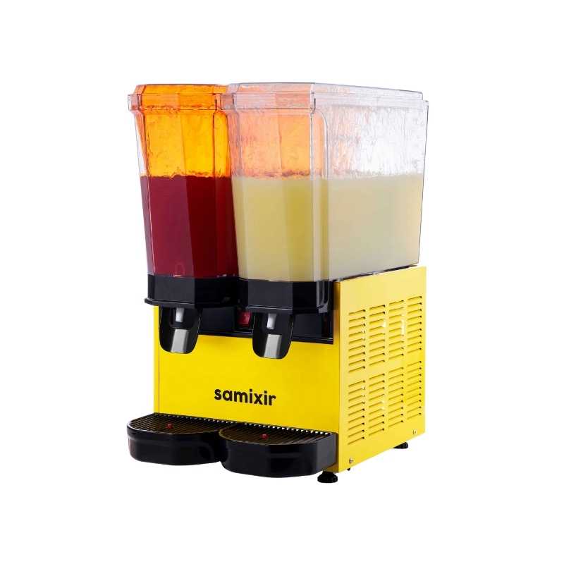 Samixir 40-SSY Klasik Twin Fıskiyeli 20+20 Lt. Soğuk İçecek Dispenseri - Sarı
