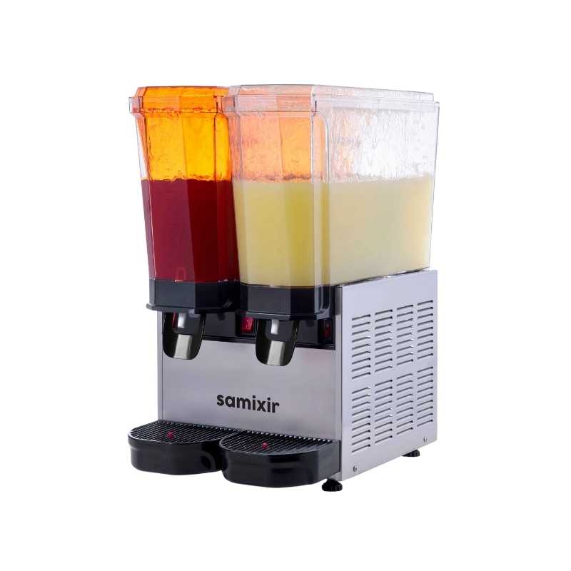 Samixir 40-SSI Klasik Twin Fıskiyeli 20+20 Lt. Soğuk İçecek Dispenseri - Inox