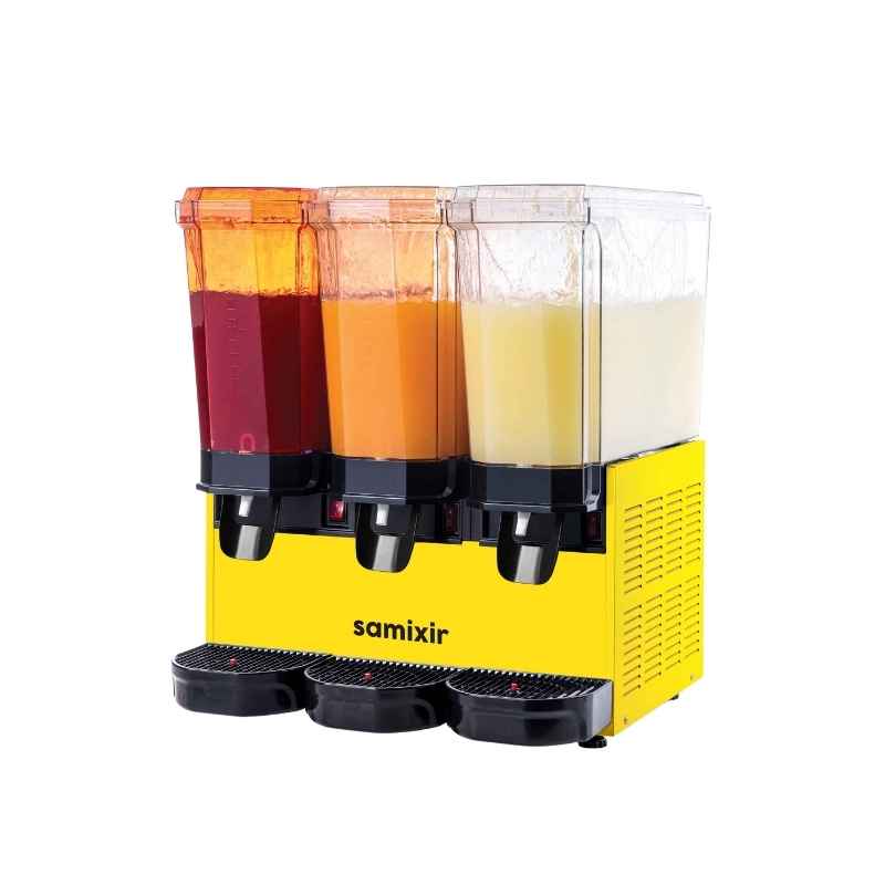 Samixir 60-SSSY Klasik Triple Fıskiyeli 20+20+20 Lt. Soğuk İçecek Dispenseri - Sarı