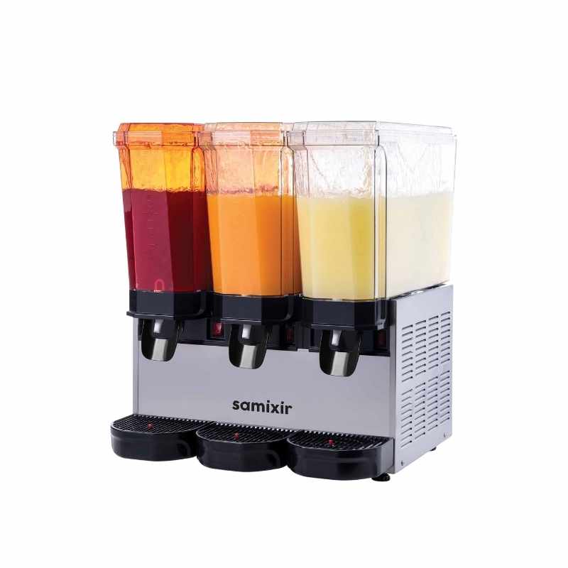 Samixir 60-SSSI Klasik Triple Fıskiyeli 20+20+20 Lt. Soğuk İçecek Dispenseri - Inox