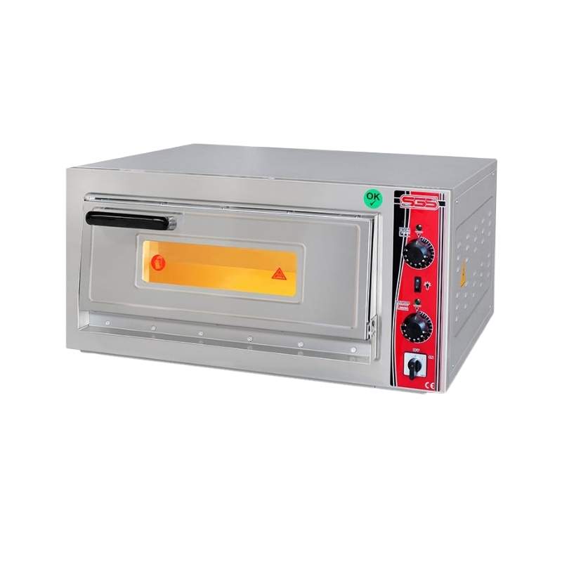 SGS PO5050-E Elektrikli Endüstriyel Tek Katlı Pizza Fırını 