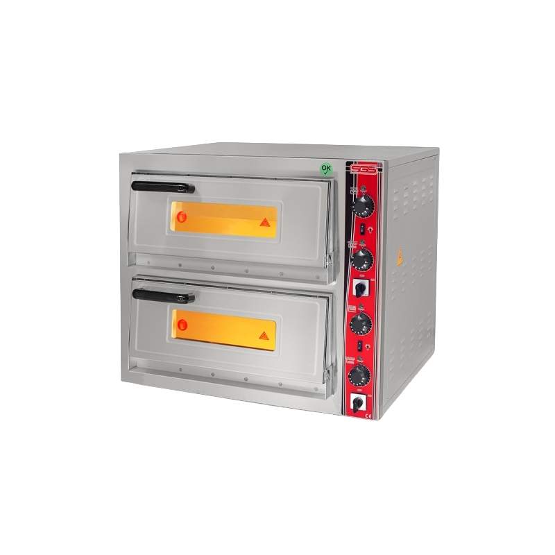 SGS PO5252-DE Elektrikli Endüstriyel Çift Katlı Pizza Fırını 