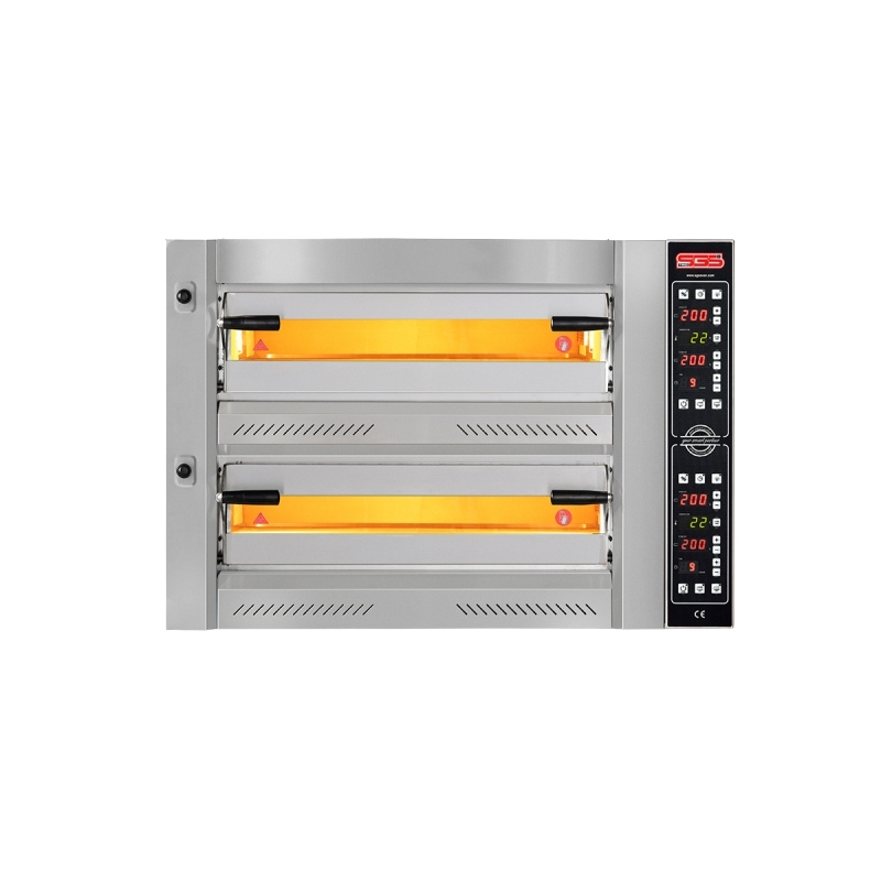 SGS PZ75105-DE Elektrikli Endüstriyel Çift Katlı Pizza Fırını 