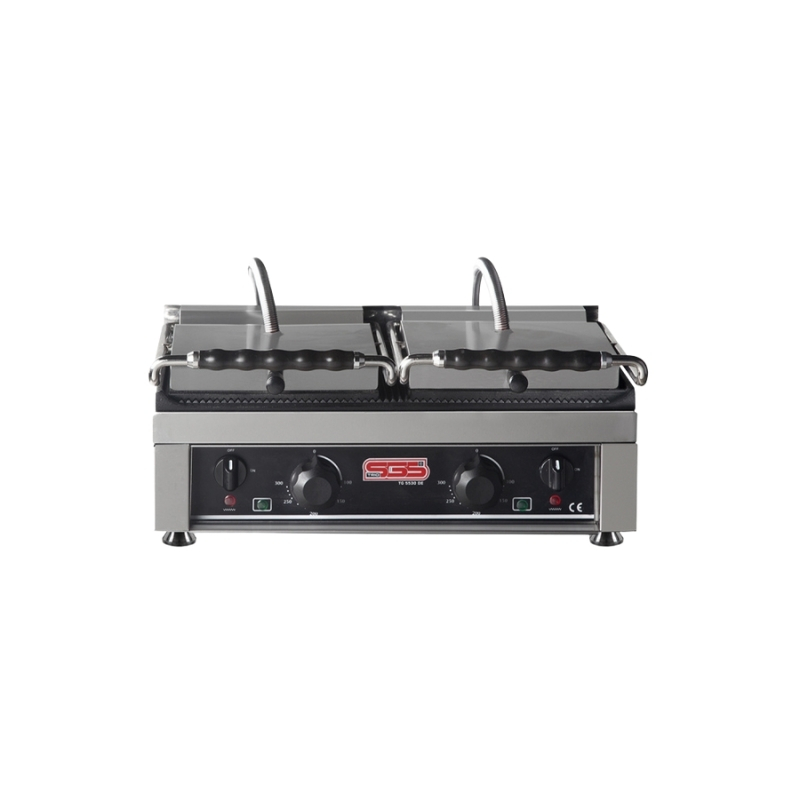 SGS TG-6040-DE Tost Makinesi Üst Oluklu Alt Oluklu/ Çift Kapaklı