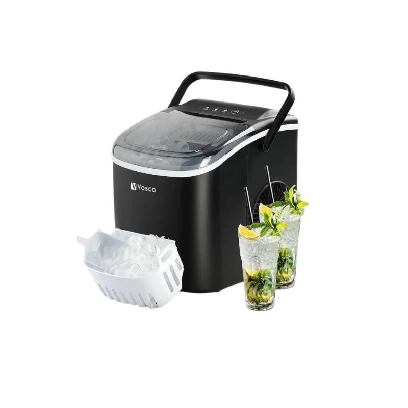 Vosco VHZB-12H-S 12Kg Set Üstü Parmak Buz Makinesi - Siyah