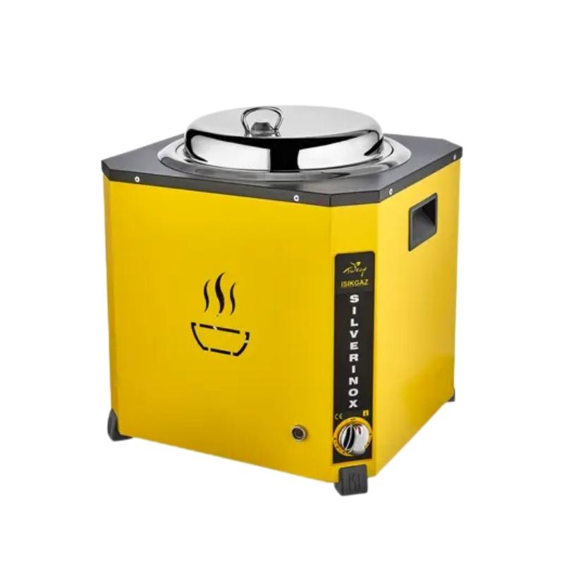 Işıkgaz Silverinox C-01 9 Litre Elektrikli Jumbo Çorba Kazanı - Sarı
