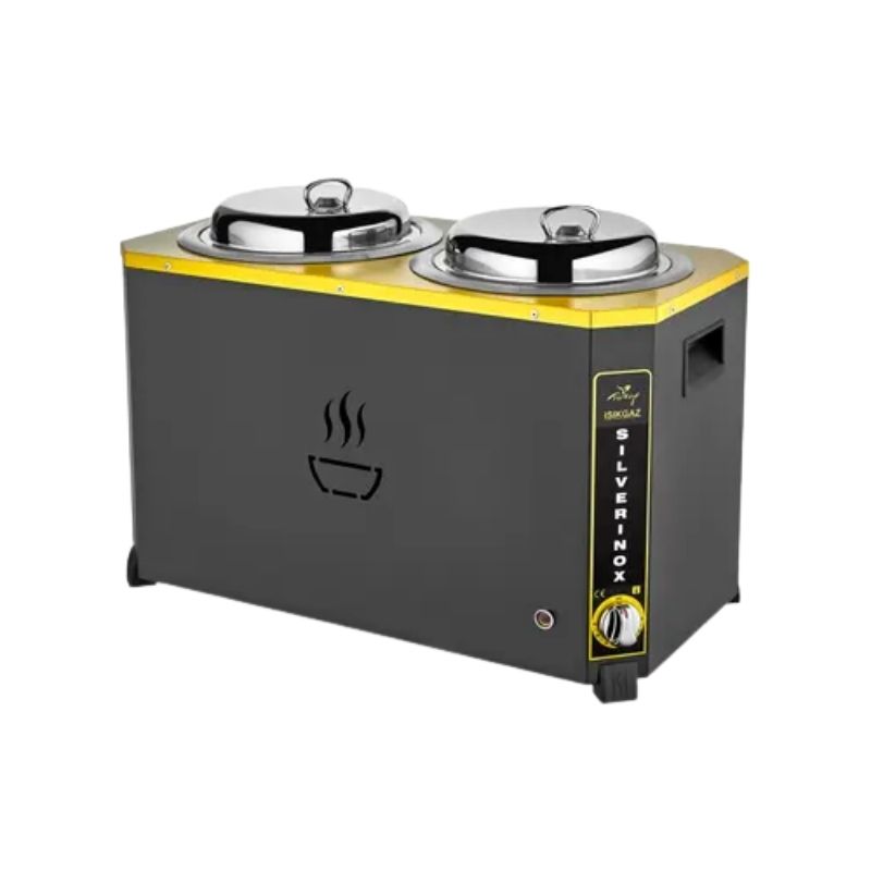 Işıkgaz Silverinox C-05 13 Litre Elektrikli Jumbo Çorba Kazanı - Siyah