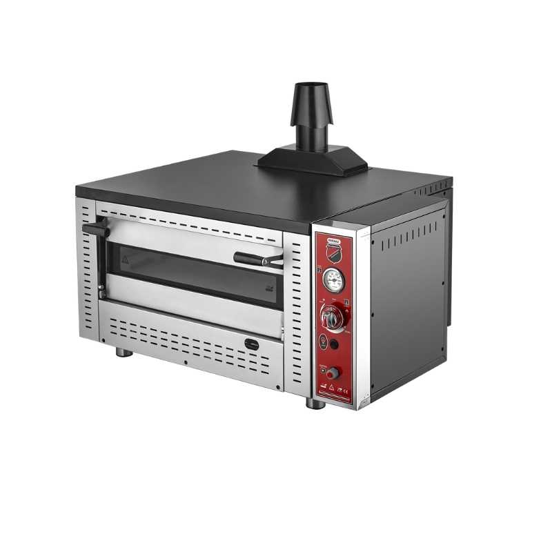 Işıkgaz Silverinox PF-62-G 4 Pizza Kapasiteli Tek Katlı Gazlı Pizza Fırını