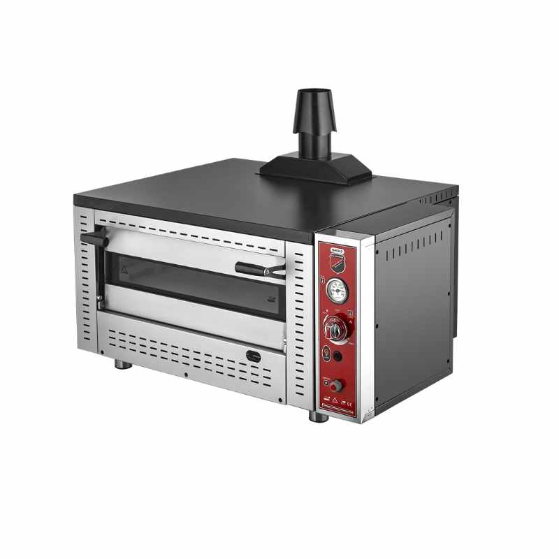 Işıkgaz Silverinox PF-92-G 6 Pizza Kapasiteli Tek Katlı Gazlı Pizza Fırını
