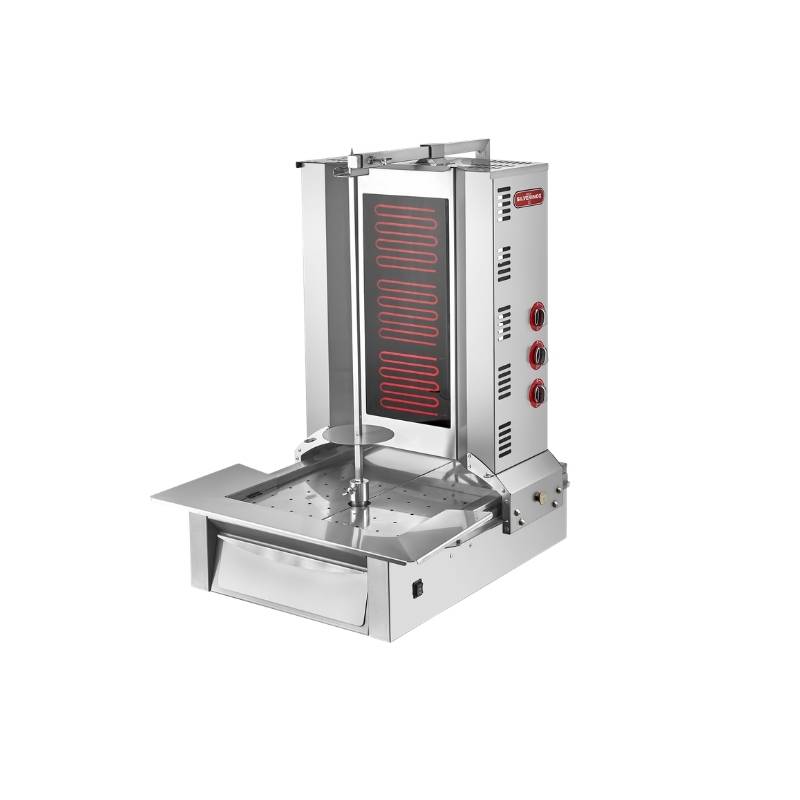 Işıkgaz Silverinox AD-03 3 Radyanlı Elektrikli Alttan Motorlu Döner Ocağı