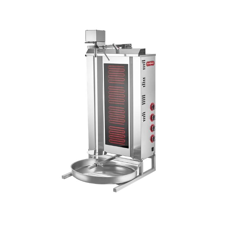 Işıkgaz Silverinox ED-04 4 Radyanlı Elektrikli Üstten Motorlu Döner Ocağı