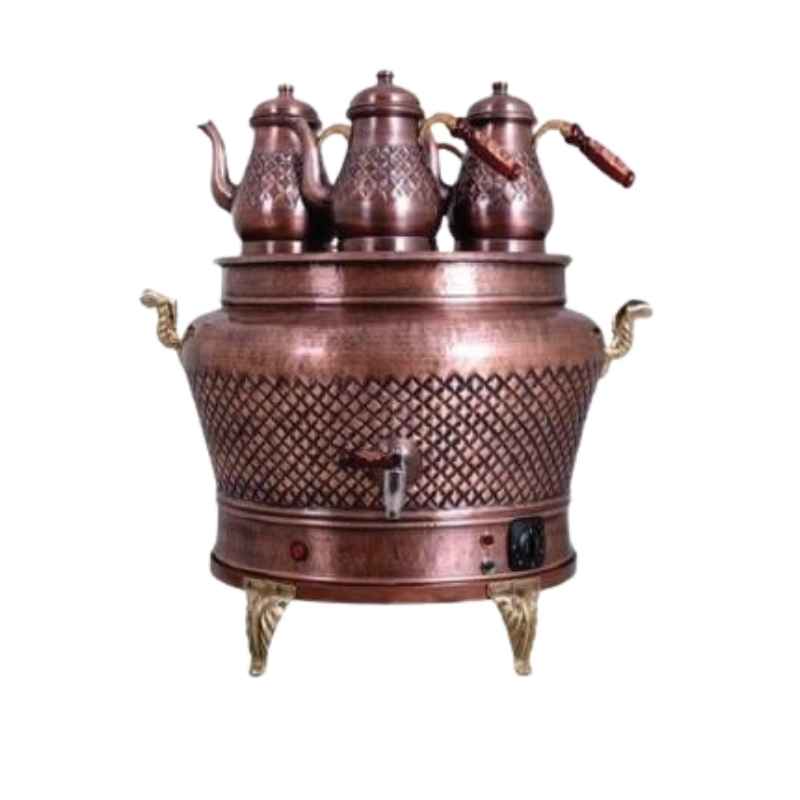 Anka ESO2 2 Demlikli 24 Litre Otantik Ovak Elektrikli Bakır semaver