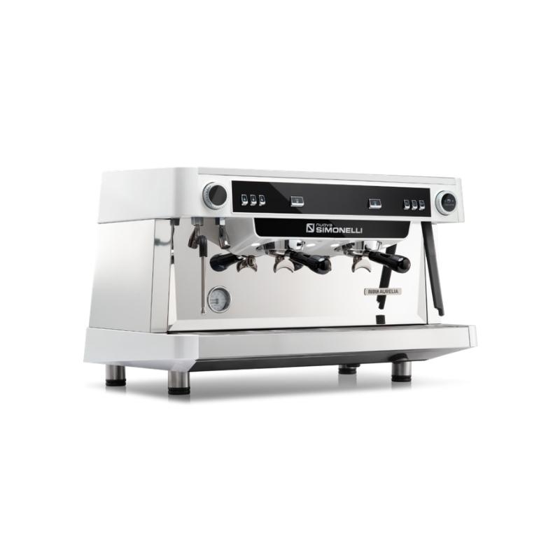 Nuova Sımonelli Nuova-Auerila-XTB  2 Gruplu Otomatik Dozaj Ayarlı Espresso Kahve Makinesi - Beyaz