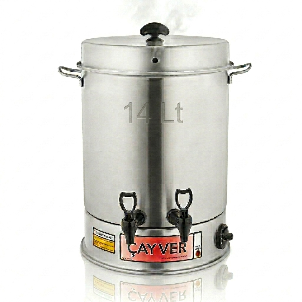Üret ECM 160 14 Litre 160 Bardak Çay Makinesi Paslanmaz Çelik