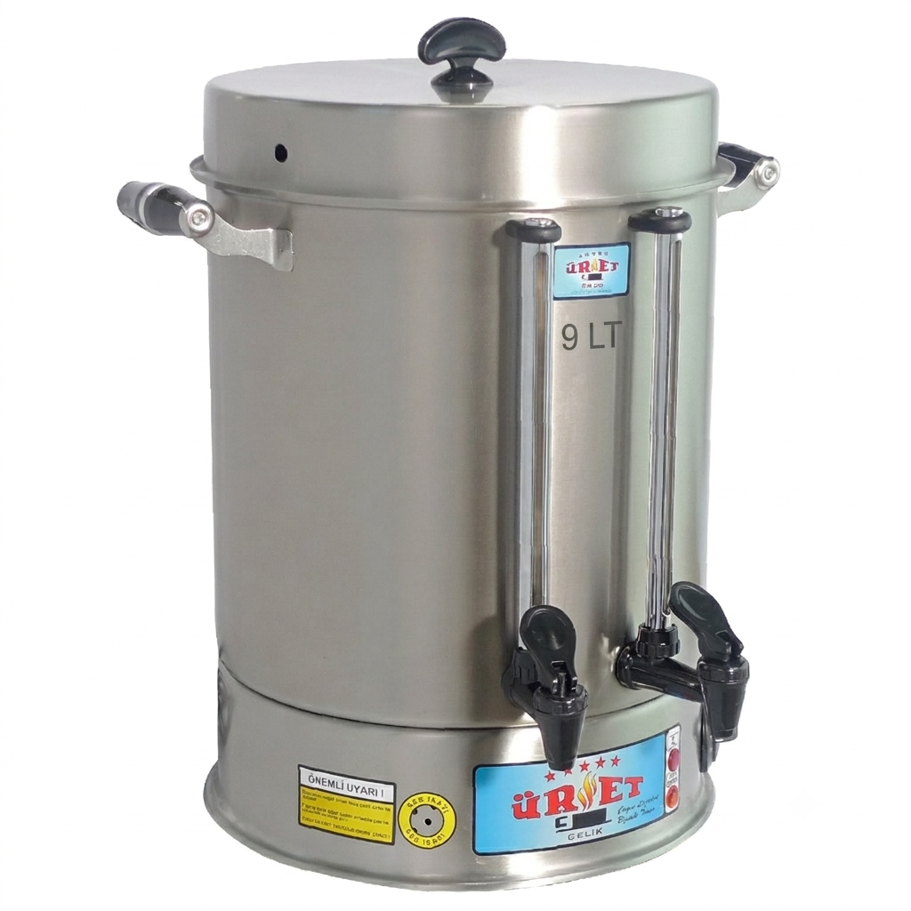Üret ICM 80 9 Litre 80 Bardak Kapasiteli Çay Makinesi Paslanmaz Çelik