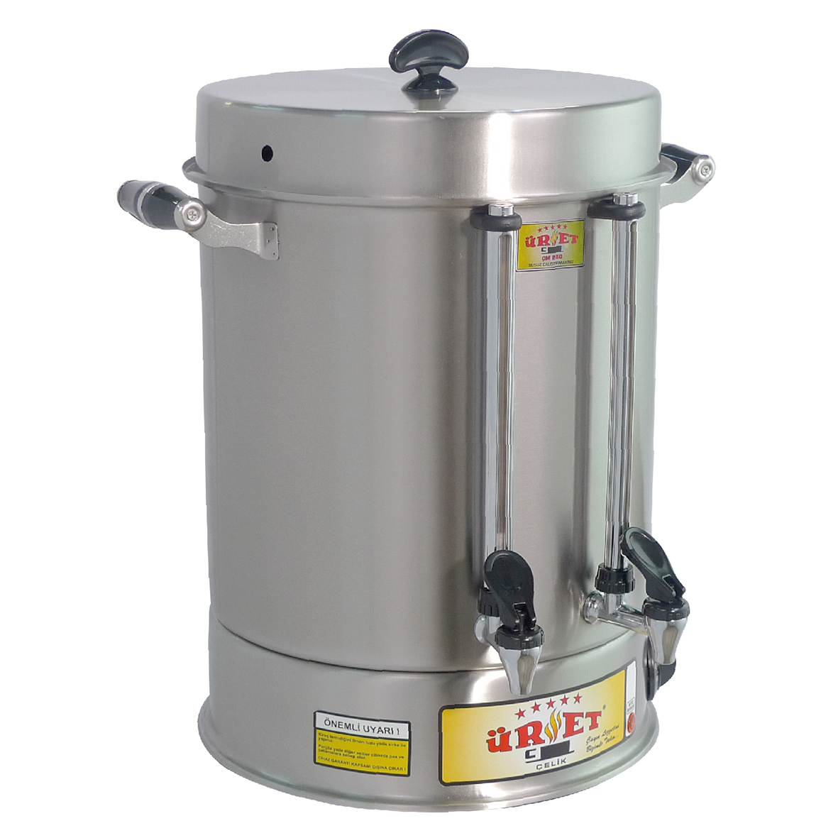 Üret MCM 250 25 Litre 250 Bardak Kapasiteli Metal Musluklu Çay Makinesi Paslanmaz Çelik
