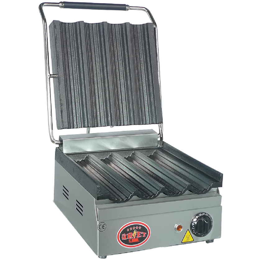 Üret Çelik 4'lü Dürüm Tost Makinesi STM 6 Paslanmaz Çelik 2000W