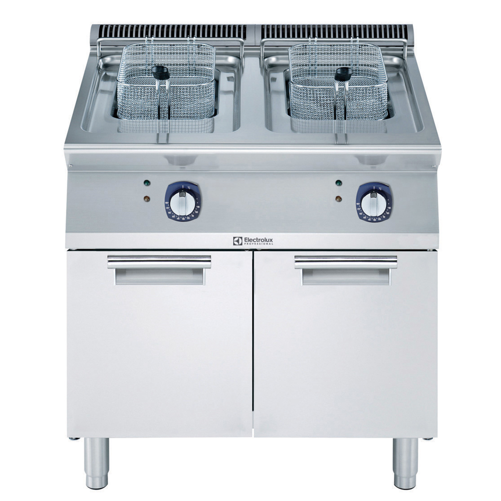 ELECTROLUX Professional 700XP Fritöz, Elektrikli, 2 Hazneli, Dolaplı, 15 lt+15 lt, 371082-E7FREH2GF0