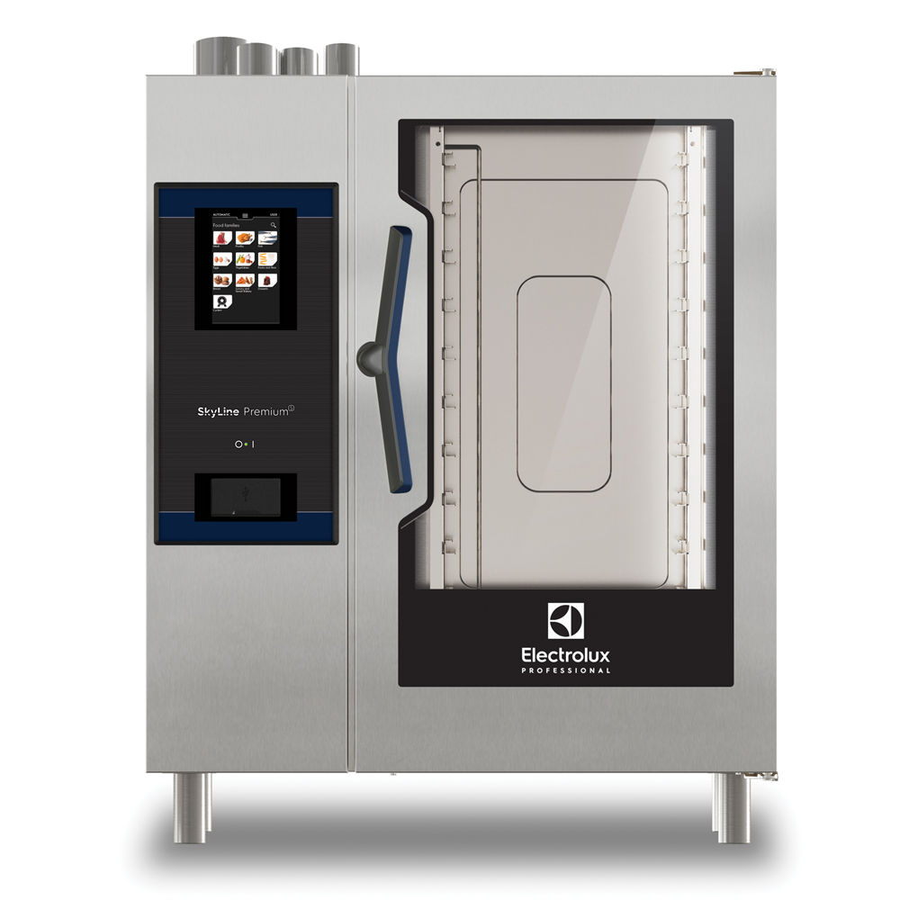 ELECTROLUX Professional SkyLine PremiumS Kombi Fırın, Gazlı, 10 GN 1/1, Çevreci Versiyon, 229762-ECOG101T3G0