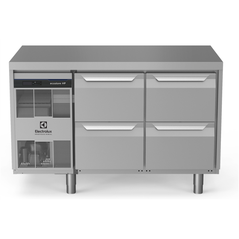 ELECTROLUX Professional ecostore HP Premium Tezgah Tipi Derin Dondurucu, 290 Lt, 4x1/2 Çekmeceli, Üst Tablalı, 710277-EH2KBBB