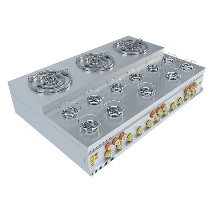 BEKA Ekoset Kombinasyon Yanışlı Künefe Ocağı, Basamaklı, (3x3)+(11x1), EK180177