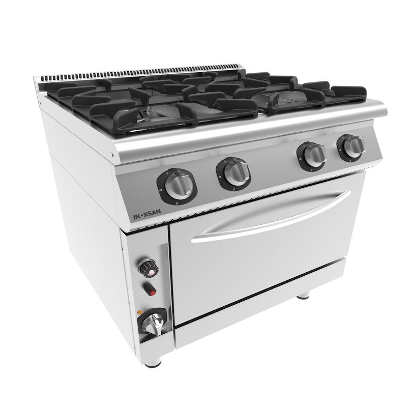 İNOKSAN PERFECT 900 Gazlı Kuzine, Fırınlı, 38,5 kW, INO-9KG23