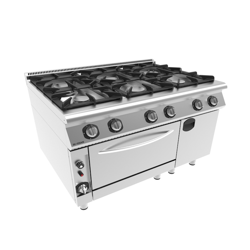 İNOKSAN PERFECT 900 Gazlı Kuzine, Fırınlı, Dolaplı, 53,5 kW, INO-9KG33