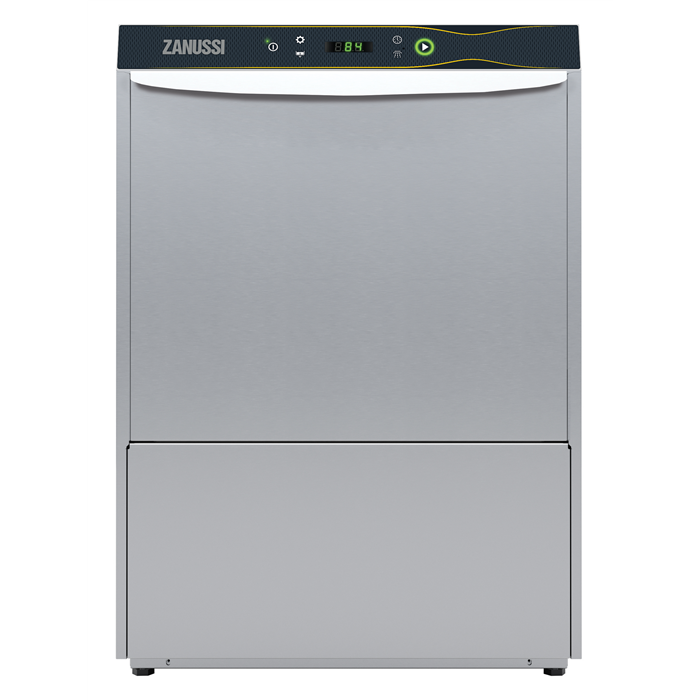 ZANUSSI 402315 Tezgah Altı Bulaşık Yıkama Makinesi, Çift Cidarlı, Drenaj Pompalı, Parlatıcı ve Deterjan Dispenserli, 360 tepsi/saat, 600x400 mm Tepsiler İçin