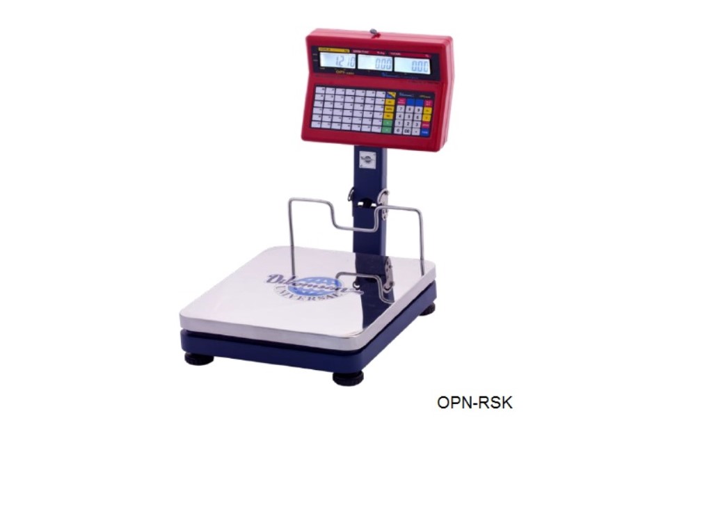 DİKOMSAN OPN-WSK-150 Fiyat Hesaplamalı Tartım Terazisi, Boyunlu, 150 kg, 35x40
